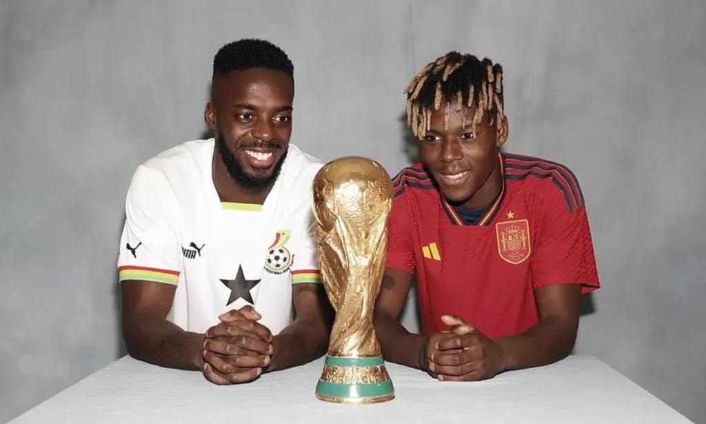 Foto: Ángel Rivero - Divulgação Twitter - Irmãos Iñaki (E) e Nico (D) Williams nasceram na Espanha, mas são filhos de pais ganeses. Eles podem se enfrentar nas quartas