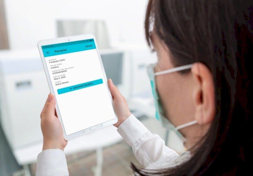 Tecnologia de SC permite coletar dados de testes de Covid em 3 minutos