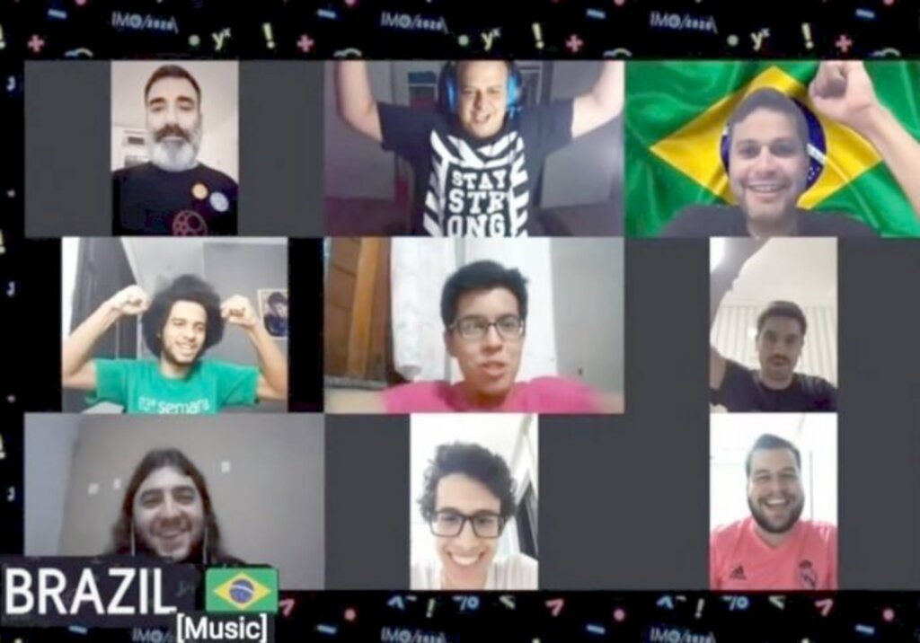 Foto: IMPA - Equipe brasileira durante cerimônia de apresentação da IMO 2020