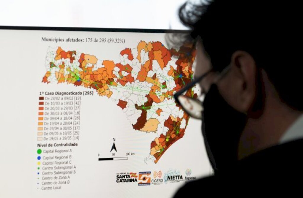 Santa Catarina está com três regiões em estado gravíssimo em relação à pandemia