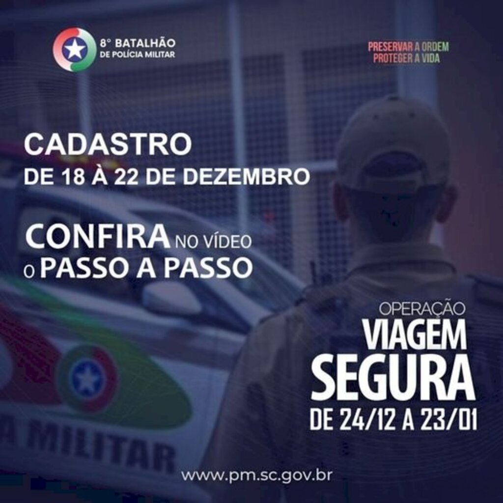 8º BPM lança programa institucional Viagem Segura