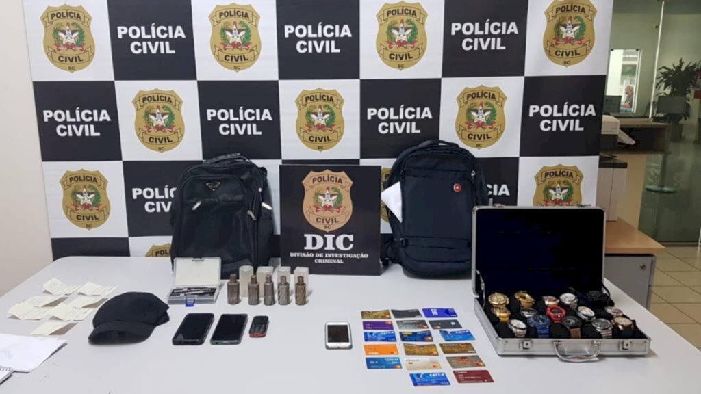 Polícia captura em Joinville homens investigados por furto a banco em São Paulo