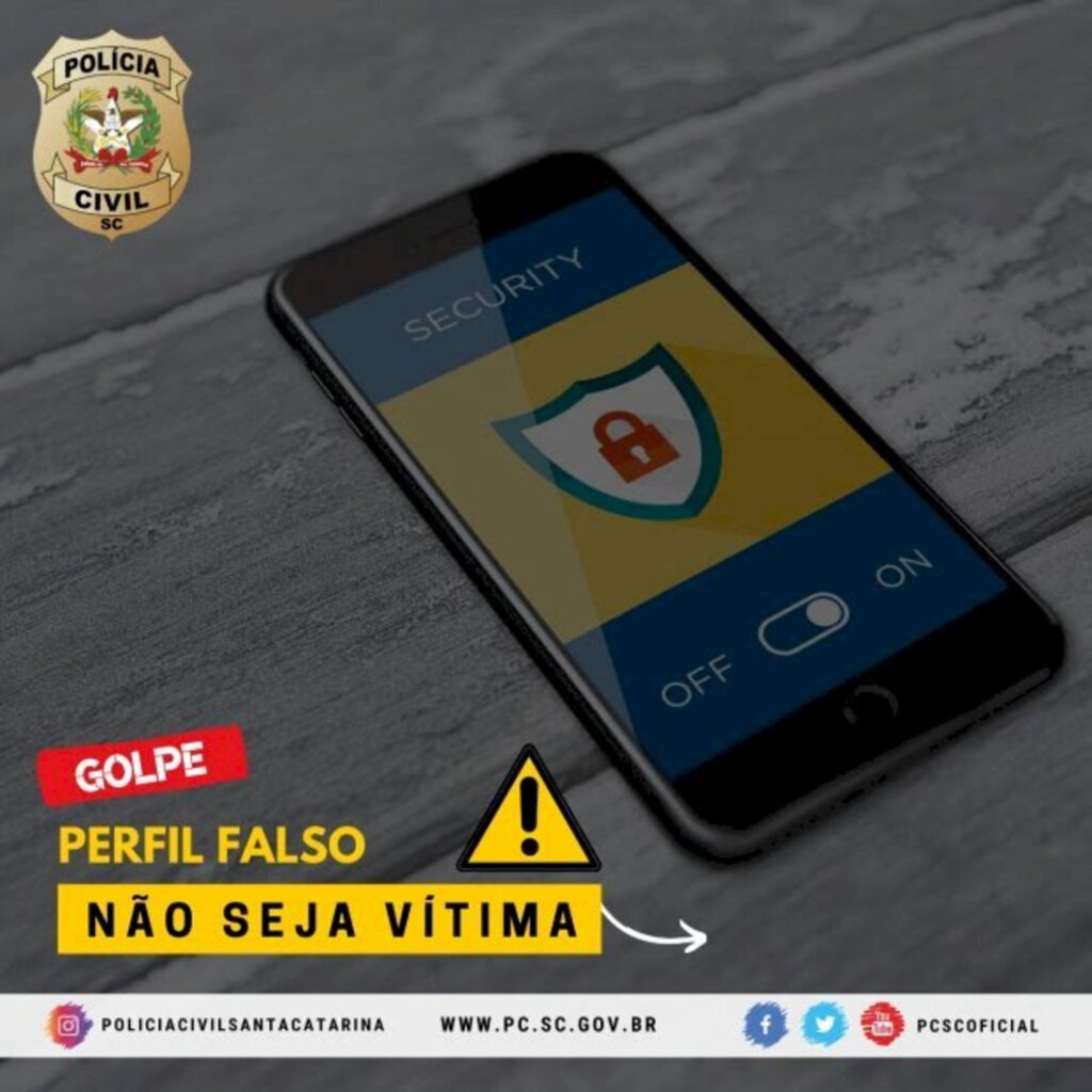 Polícia Civil alerta para golpes praticados com perfis falsos na internet