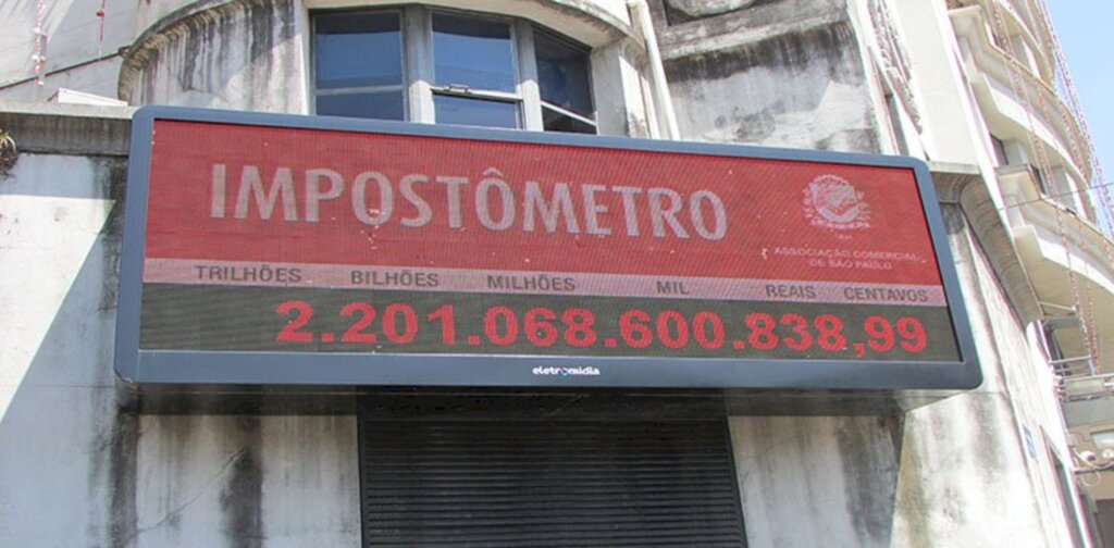 Impostômetro da Associação Comercial de São Paulo (ACSP) registra R$ 2 trilhões hoje