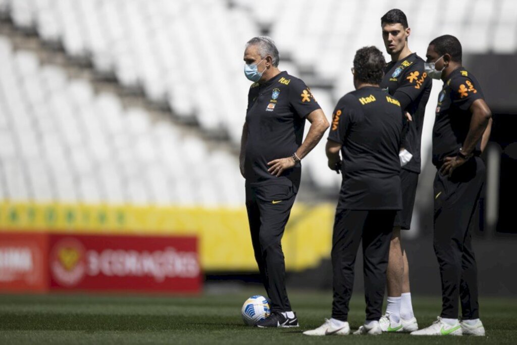 Lucas Figueiredo/CBF - Treino da Seleção Brasileira na Arena Corinthians