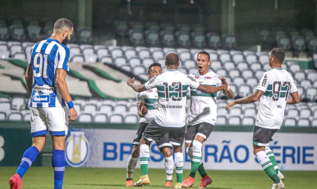 Gols de fora da área dão vitória ao Coritiba sobre Avaí pela Série B