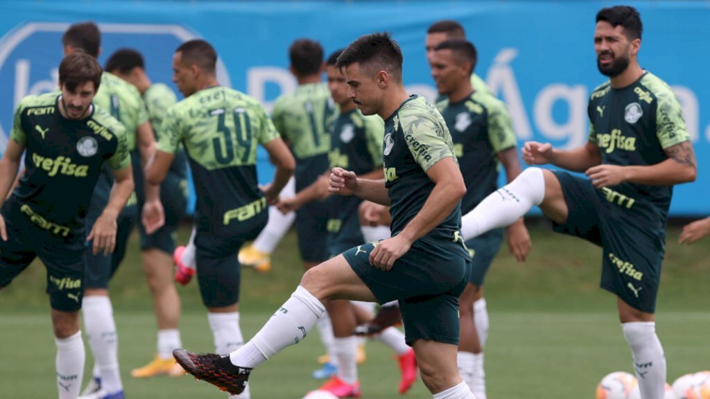 Cesar Greco - Palmeiras, durante treinamento, na Academia de Futebol