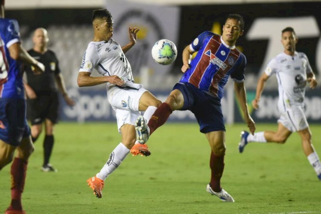 Ivan Storti/ Santos FC - Santos venceu o Bahia em partida com primeiro tempo agitado