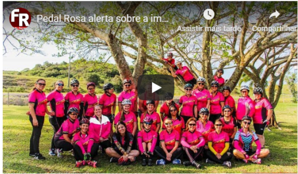 Pedal Rosa alerta sobre a importância da prevenção do câncer de mama