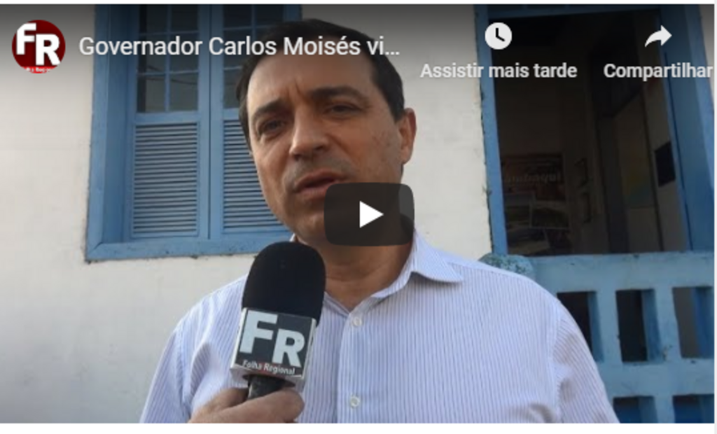 Governador Carlos Moisés visita Jaguaruna