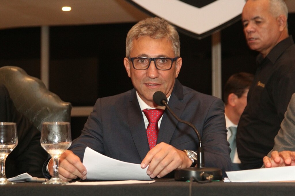 Paulo Fernandes/Vasco.com.br - Alexandre Campello durante sua posse como presidente do Vasco