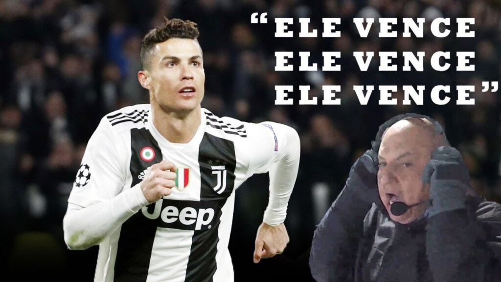 Gols de Cristiano Ronaldo, na vitória da Juventus contra o Atlético de Madrid