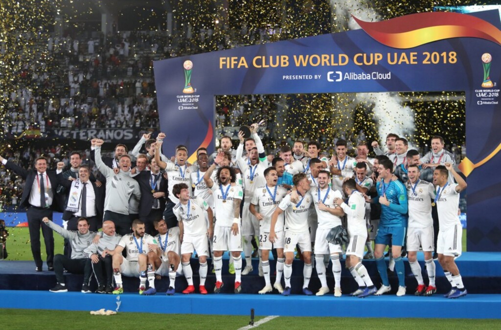 REUTERS/Suhaib Salem - Real Madrid comemora sétimo título Mundial de Clubes; torneio continua até 2020