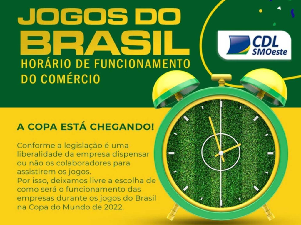 Folha do Oeste / Cidades / Atendimento durante os jogos do Brasil será  definido por cada empresa