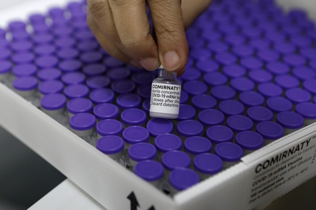 Estado distribuiu vacinas da Pfizer na quarta-feira