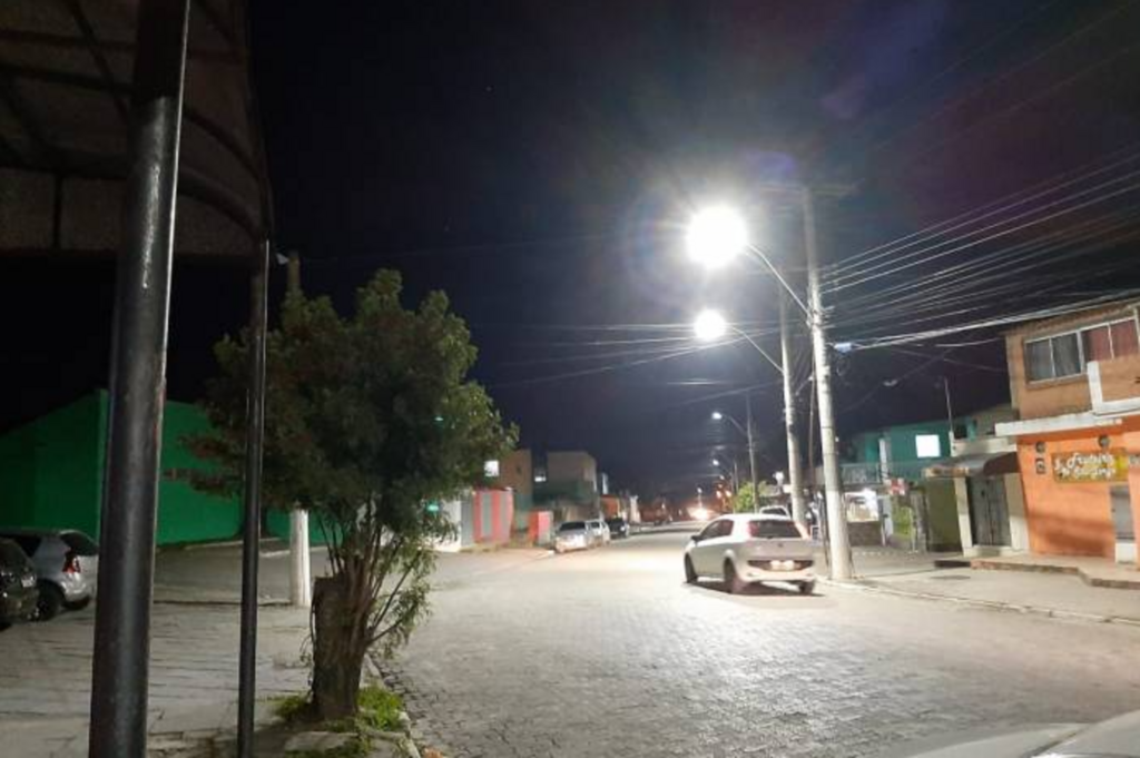 Guabiroba já conta com iluminação em LED nas vias principais