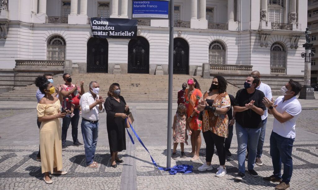 Cerimônia marca três anos da morte de Marielle Franco