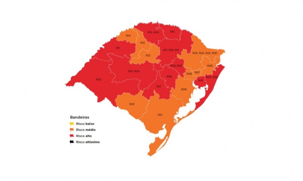 Pelotas continua em bandeira laranja