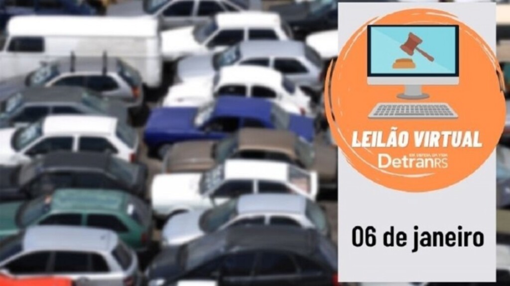 Leilão virtual do DetranRS oferta mais de 400 itens