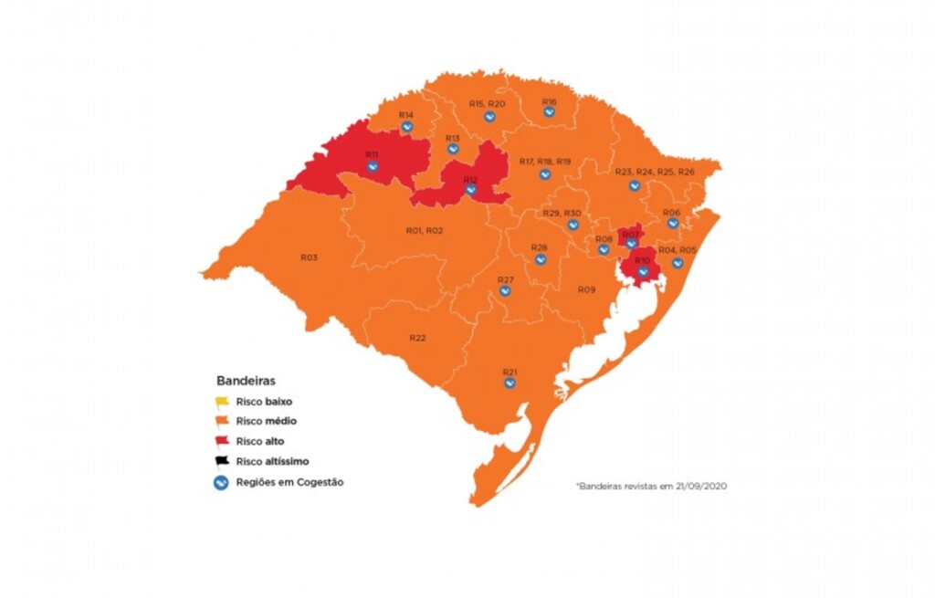 Com 117 mortes, Pelotas é confirmada em bandeira laranja