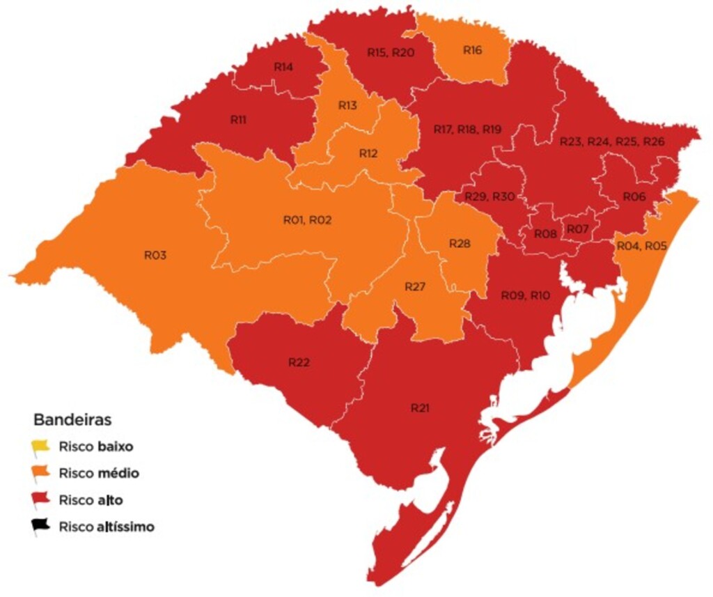 Pelotas é classificada na bandeira vermelha