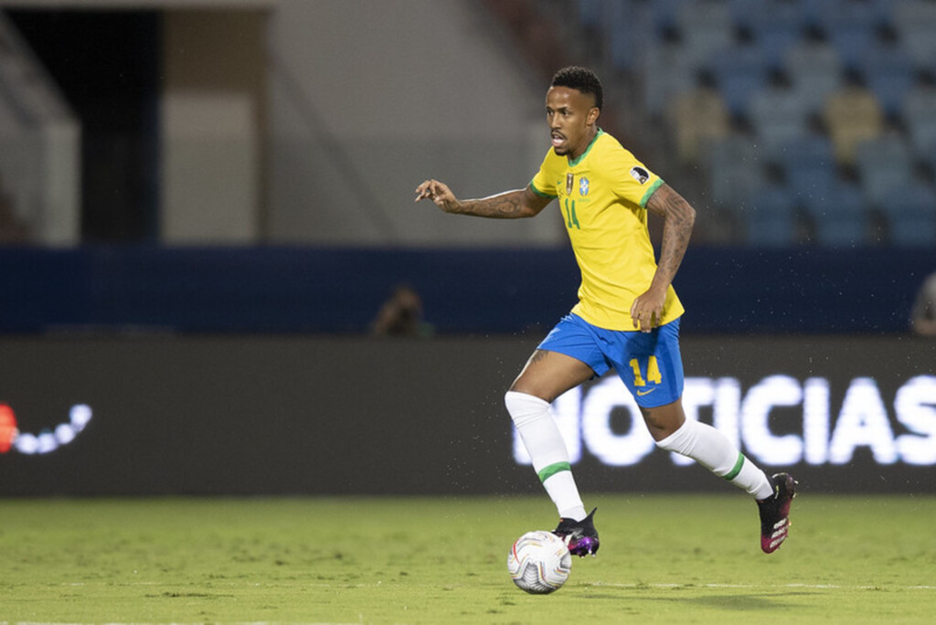Éder Militão marcou o gol do Brasil. (Foto: Lucas Figueiredo - CBF)