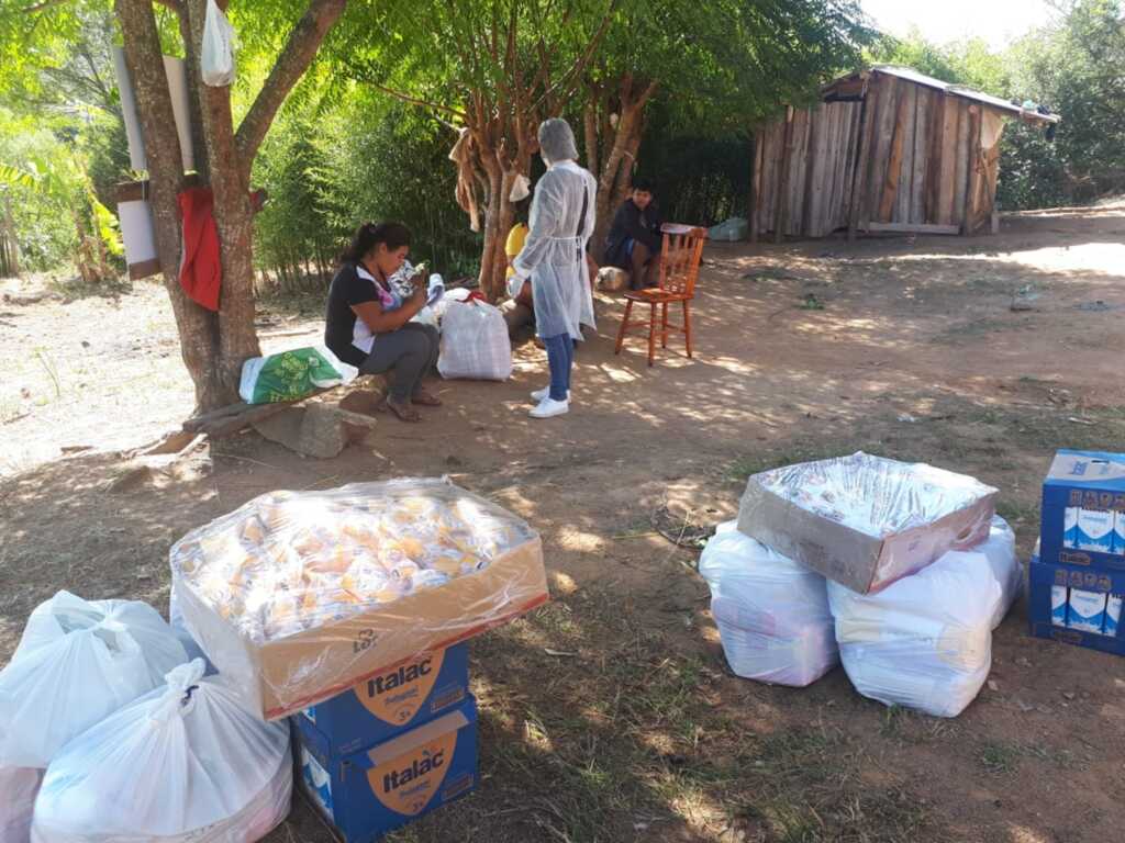 Município leva alimentos e itens de higiene a indígenas