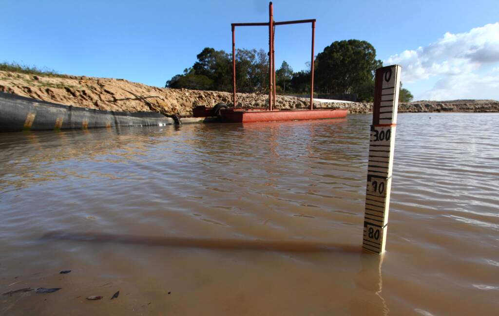 Barragem está 3,23 metros abaixo do normal