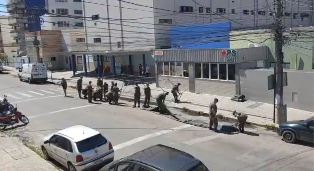 Exército fará triagem de pacientes com síndrome gripal no PS