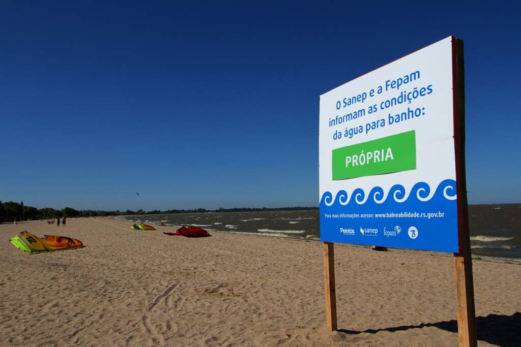 Sete locais estão próprios para banho no Laranjal