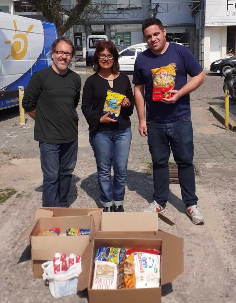 São Lourenço: Coordenadoria de Cultura entrega alimentos da Carreta Solidária à Santa Casa