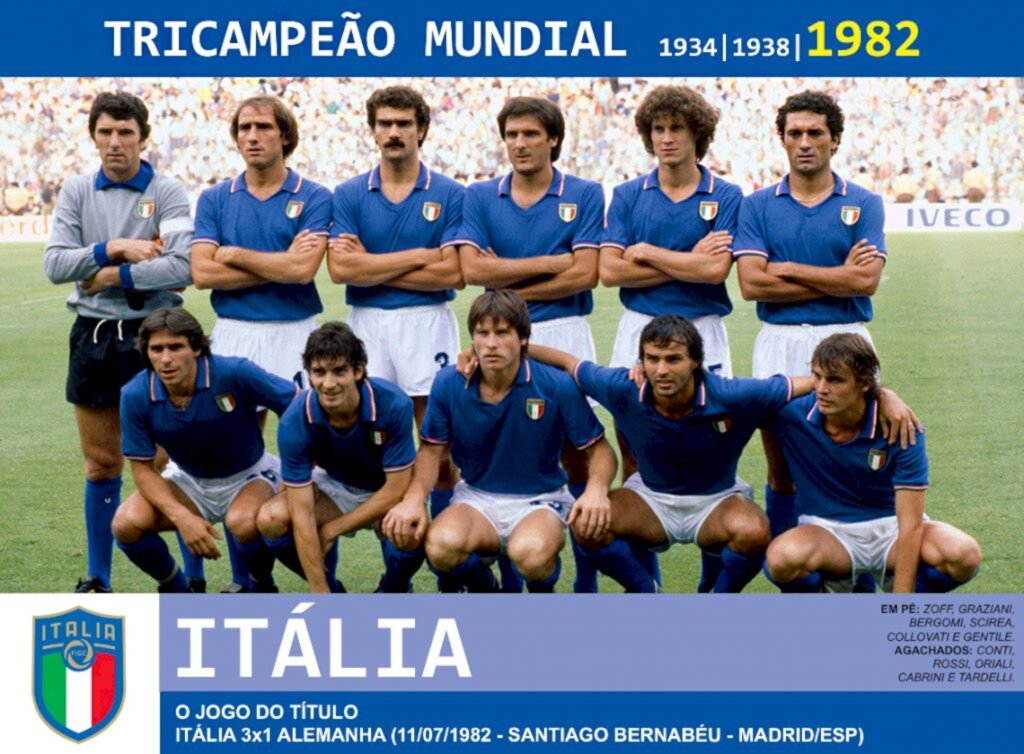 Itália campeã da Copa do Mundo de 1982