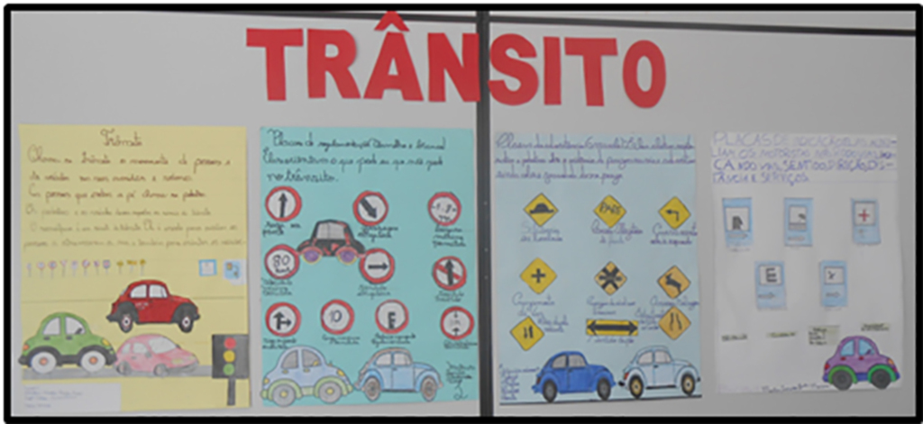 Trânsito foi tema de atividade especial em sala de aula