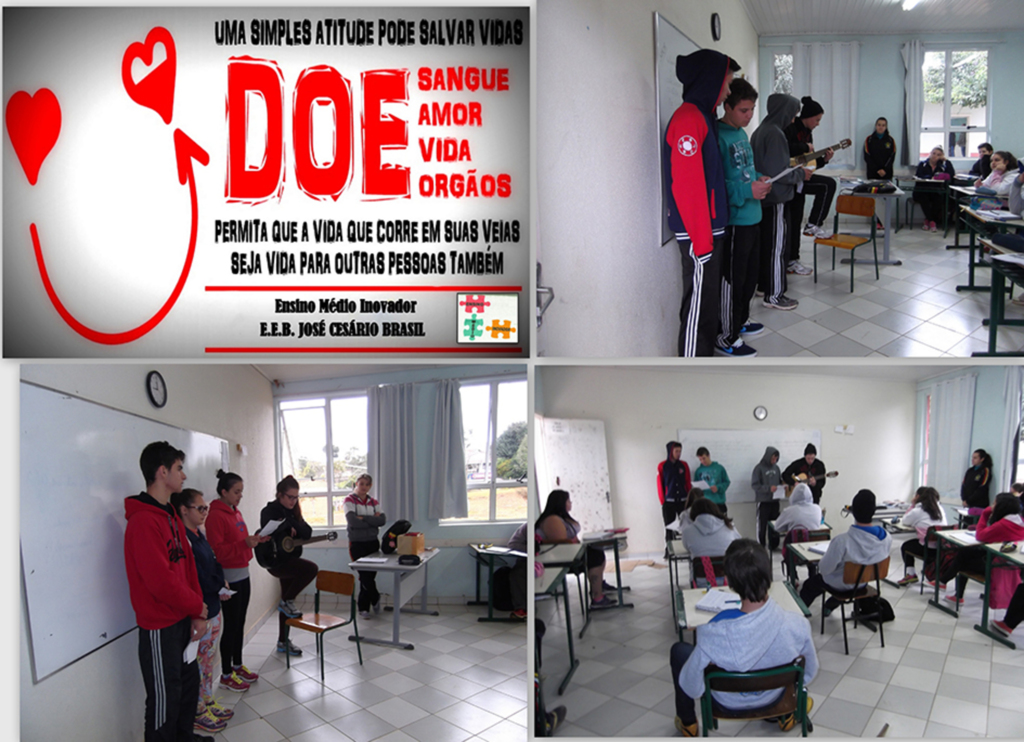 Doação de sangue e órgãos foi tema de apresentações