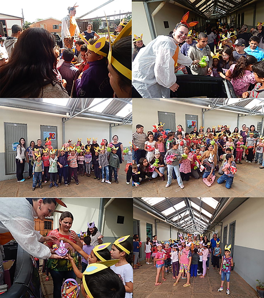 Páscoa animada na Escola  Nicanor em Esmeralda