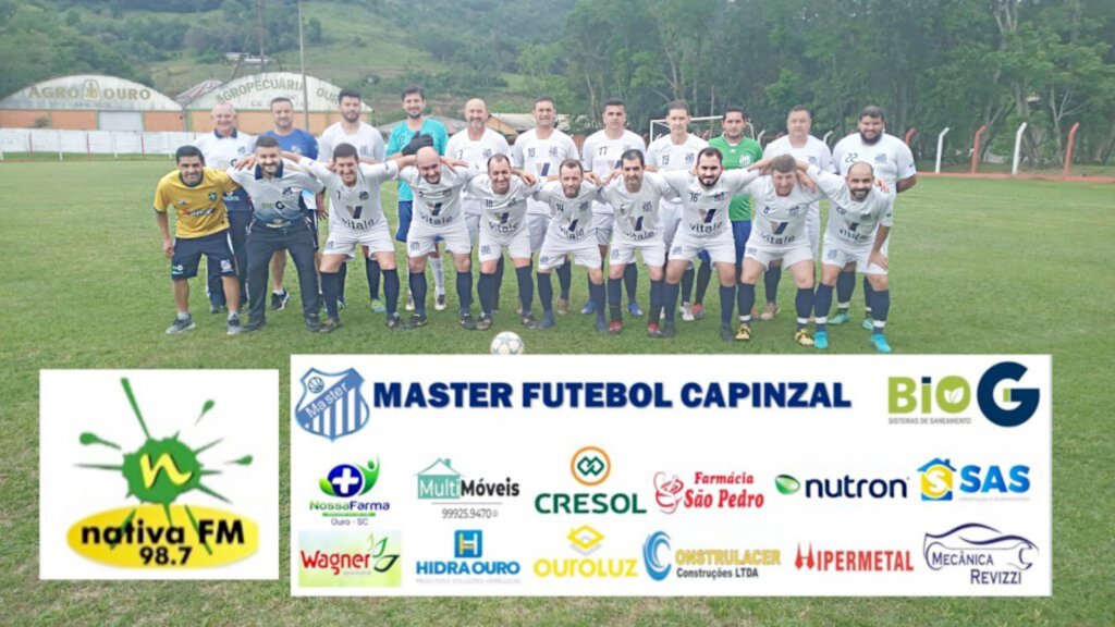 Master Futebol Capinzal promove jogos beneficentes