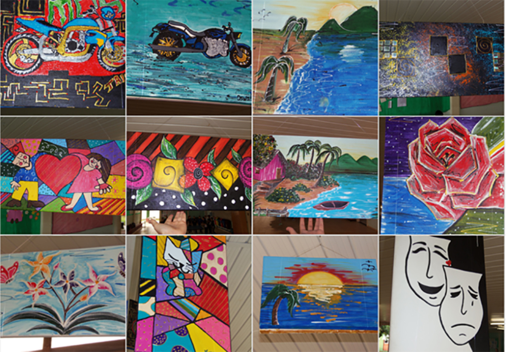 Alunos realizaram atividade artística sobre vanguardas