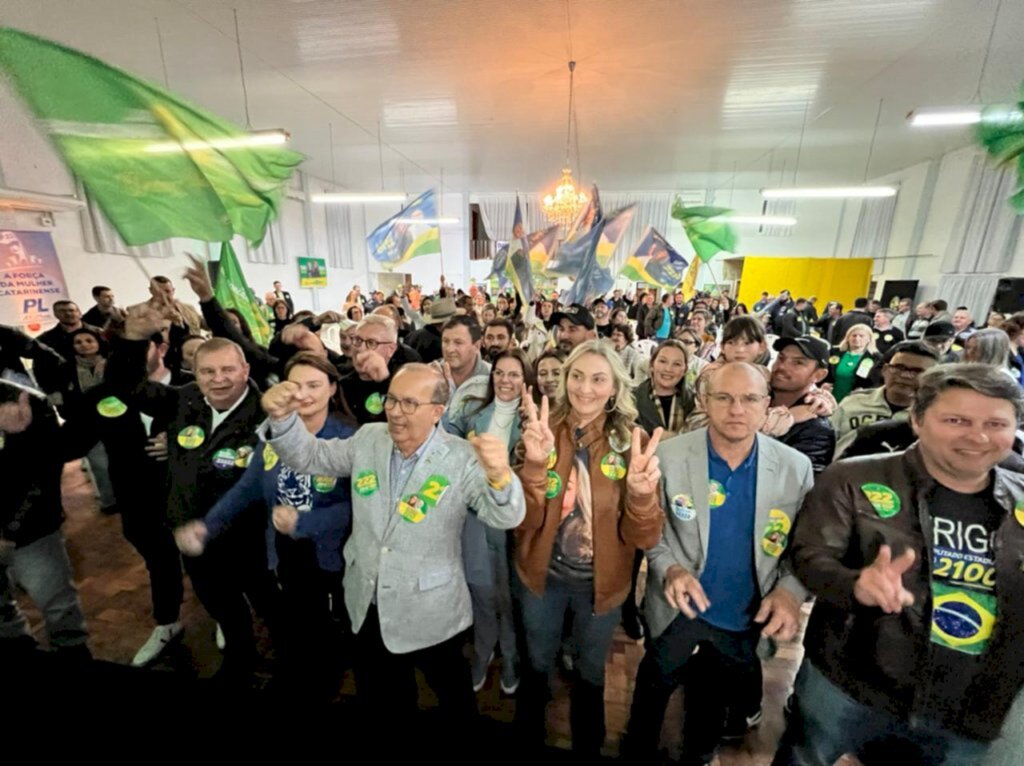 Arrancada para a Vitória: Daniela Reinehr (PL) e Jorginho Mello (PL) realizam evento em Maravilha, cidade natal da atual vice-governadora.