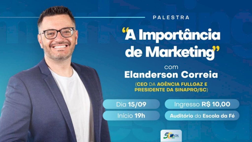 CDL promove palestra sobre a Importância do Marketing nesta quinta-feira