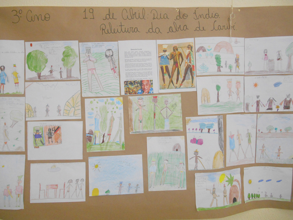 Alunos trabalham  releitura  de obras famosas