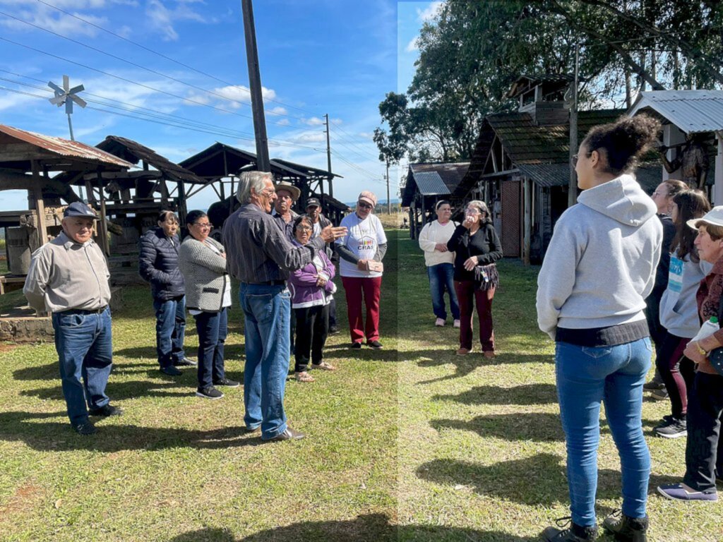 Visita ao museu histórico no interior de Capinzal