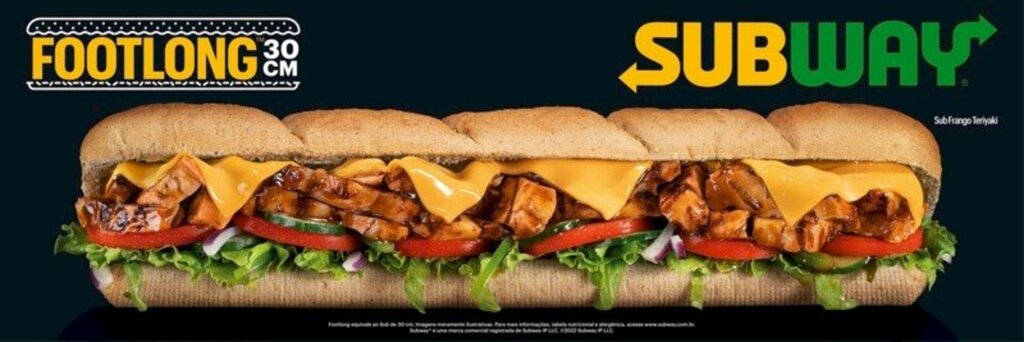 Subway lança campanha superlativa para apresentar seu maior produto, o Footlong