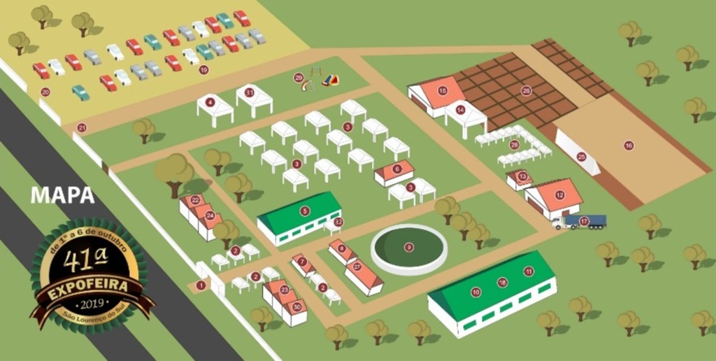 São Lourenço do Sul: Espaços são comercializados para a 41ª Expofeira