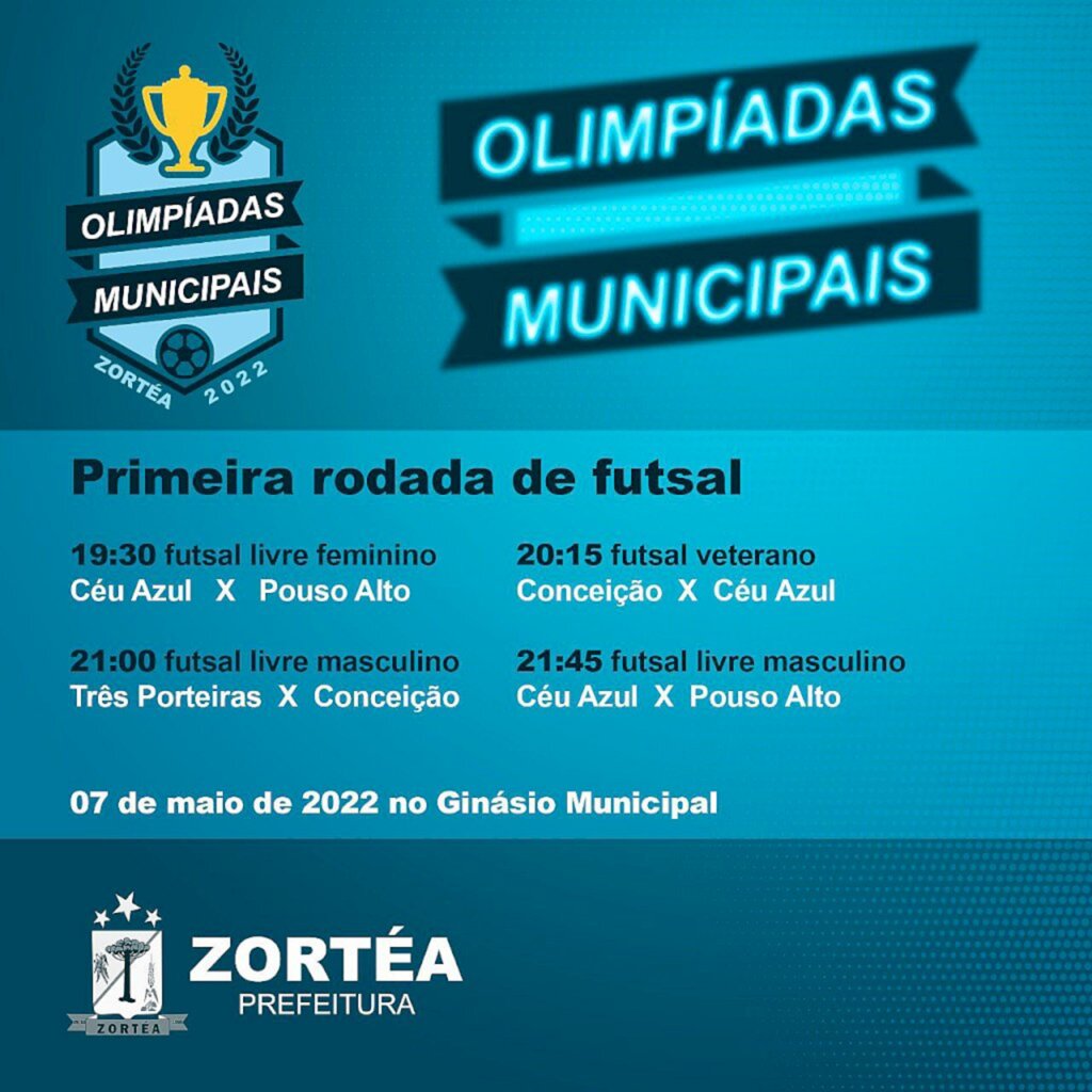 Vem aí: Primeira rodada de futsal das Olimpíadas de Zortéa