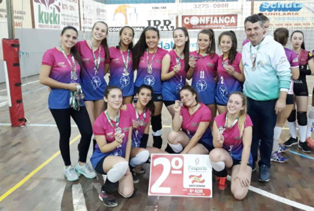 Voleibol feminino de Anita é vice-campeão da Etapa Microrregional da Olesc