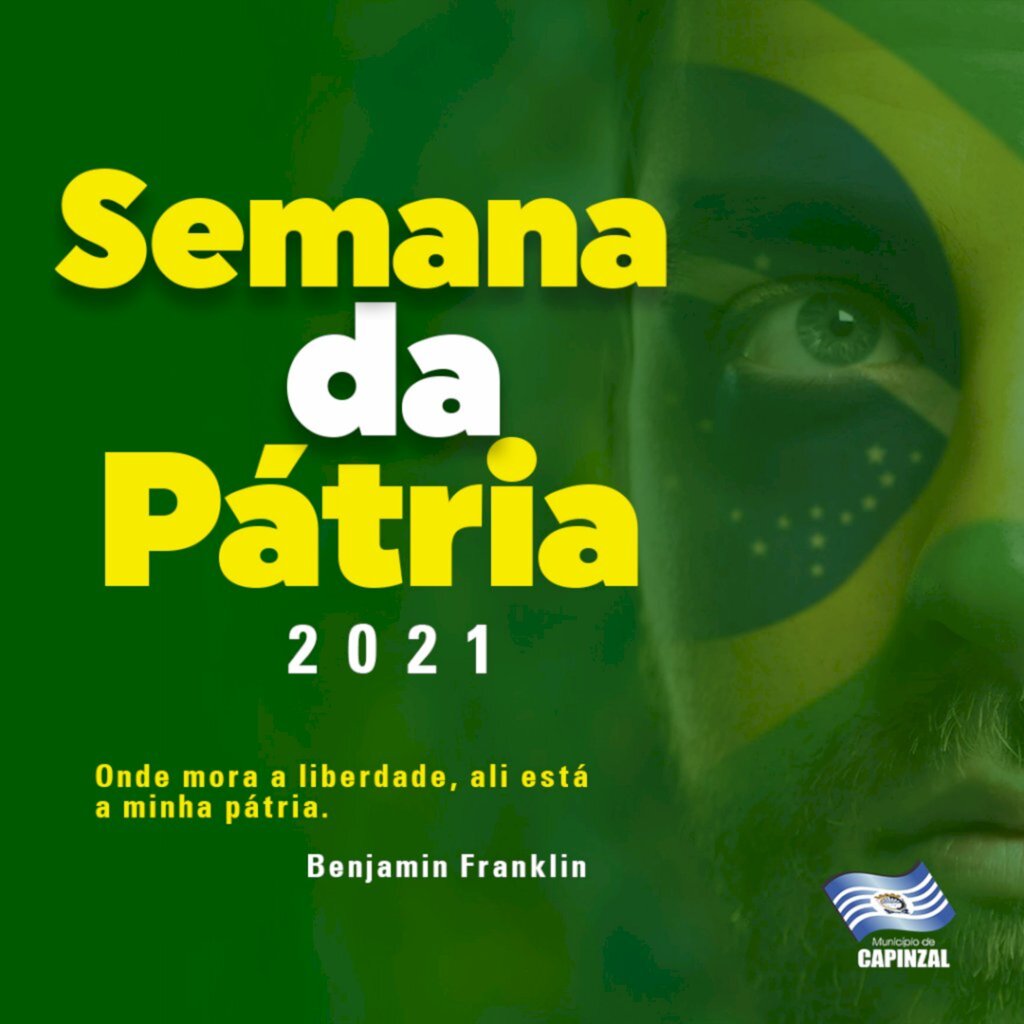 Imprensa Prefeitura de Capinzal - Este ano além do tradicional hasteamento das bandeiras em frente à Prefeitura, também serão abordados assuntos de cidadania com alunos da rede municipal e estadual em podcasts nas rádios locais e apresentações da Banda e da Fanfarra Municipal em alguns pontos da cidade.