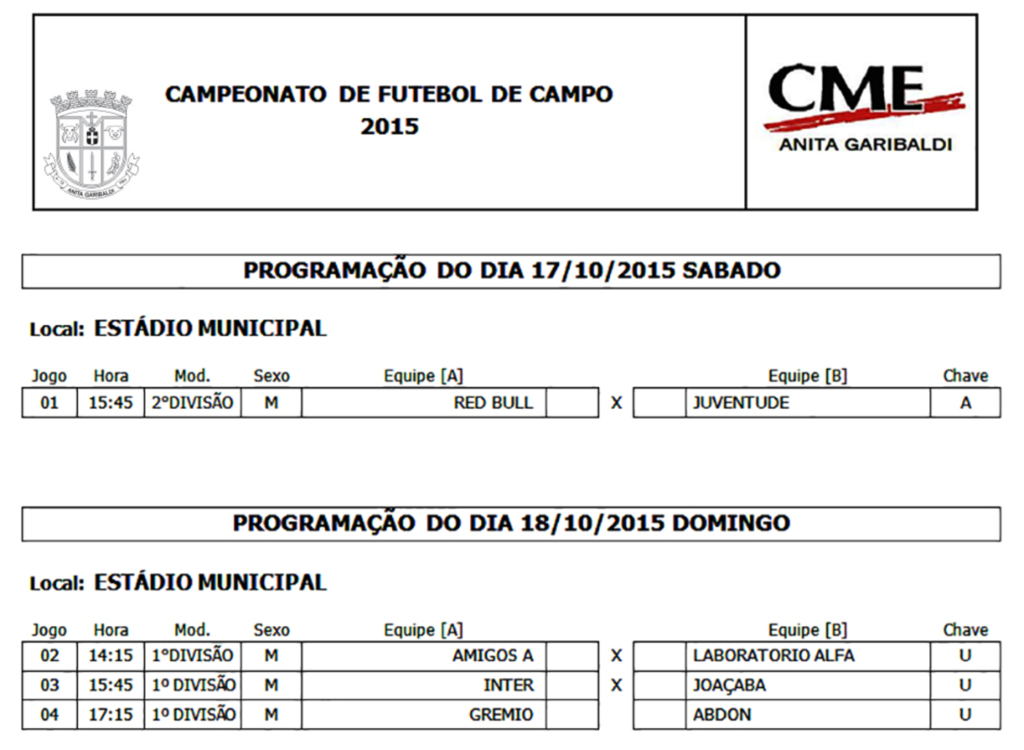 Campeonato de Futebol de Campo