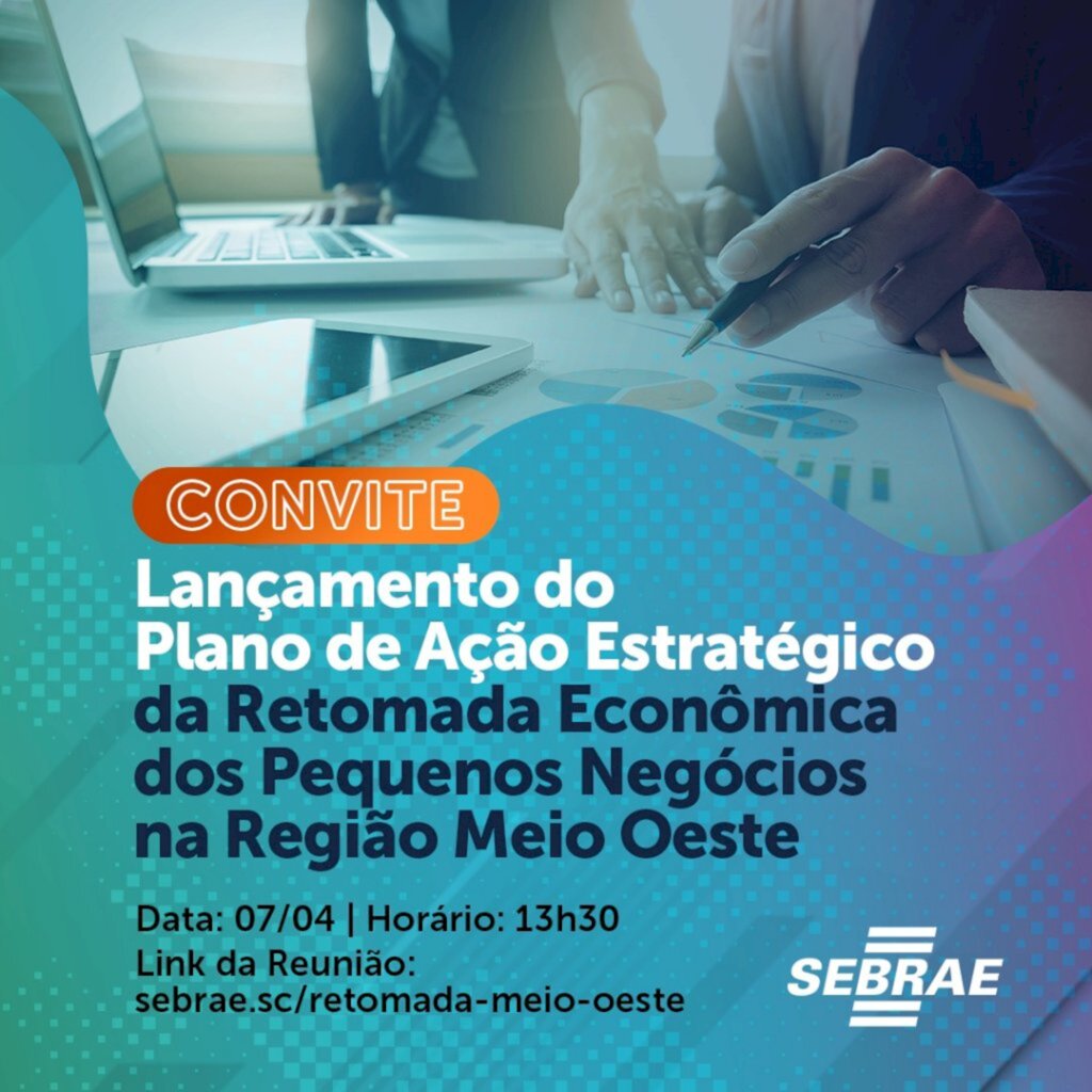 Joce Pereira / jornalista - O Plano de Ação Estratégico da retomada econômica da região que será apresentado amanhã (07/04), em Joaçaba, via online