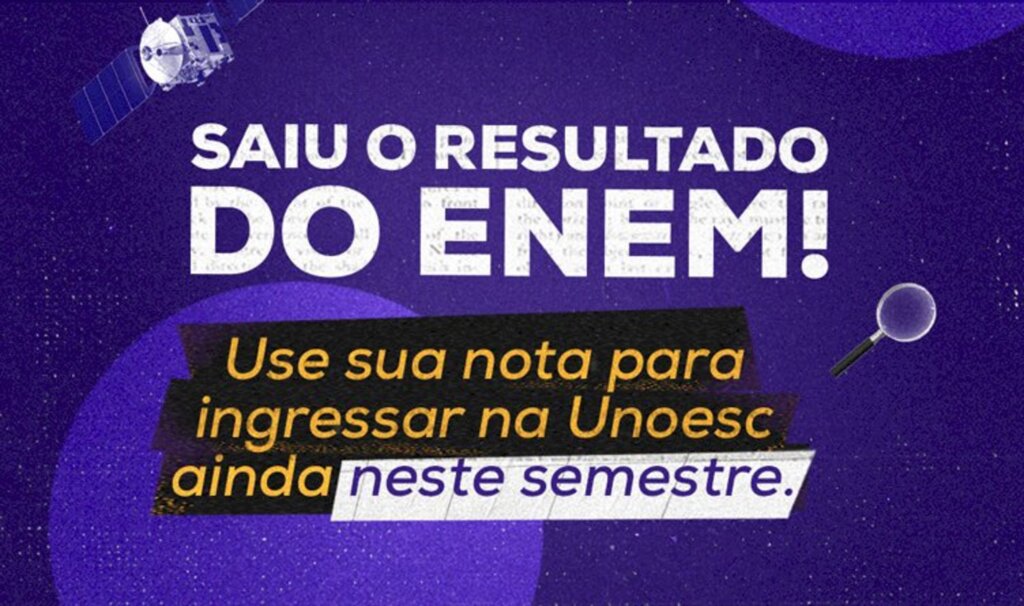 Assessoria de Imprensa / Marketing e Comunicação Unoesc Joaçaba - Unoesc abre inscrições para vagas remanescentes dos cursos de graduação presenciais.