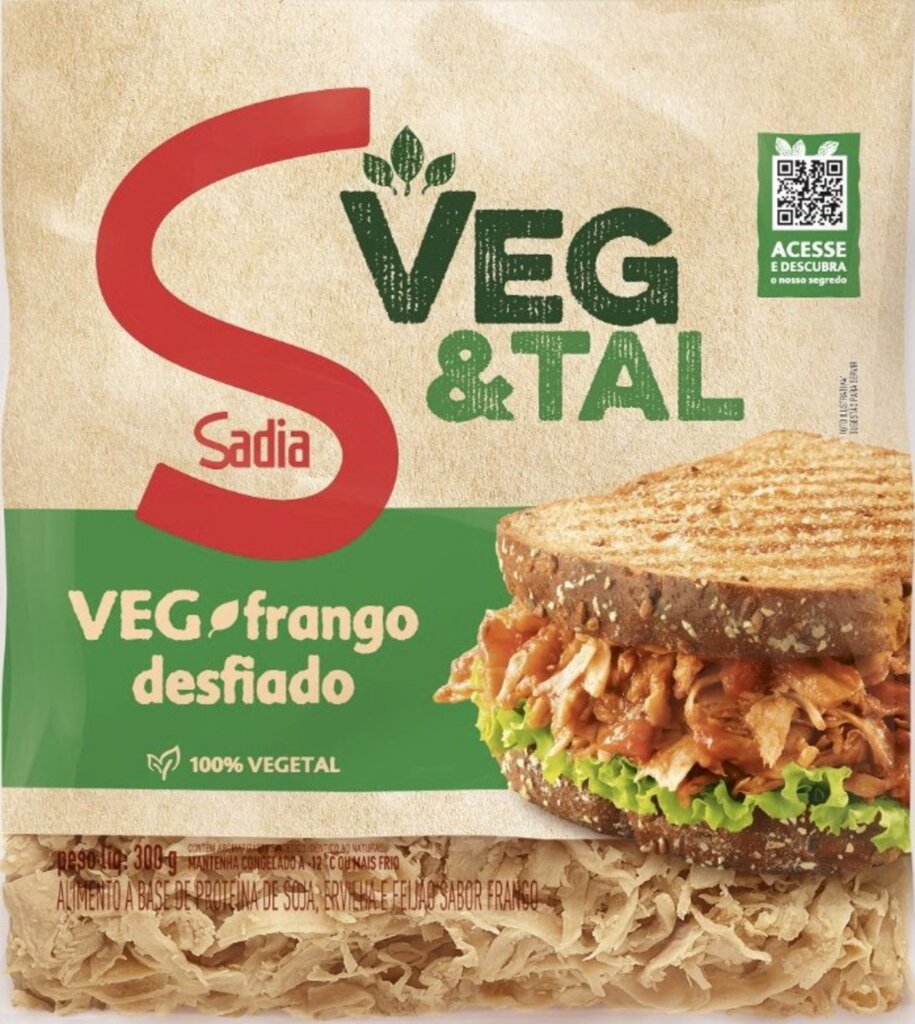 Sadia expande portfólio da linha Veg&Tal com frango a base de plantas